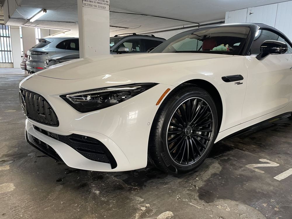 White Mercedes-AMG GT