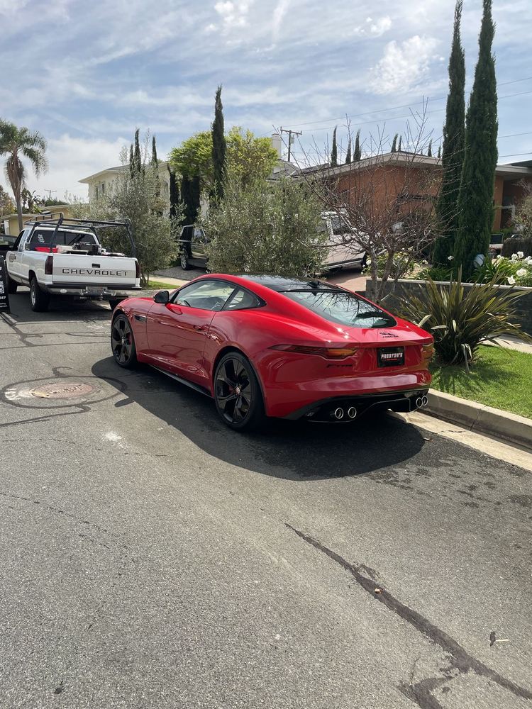 Red Jaguar F-Type