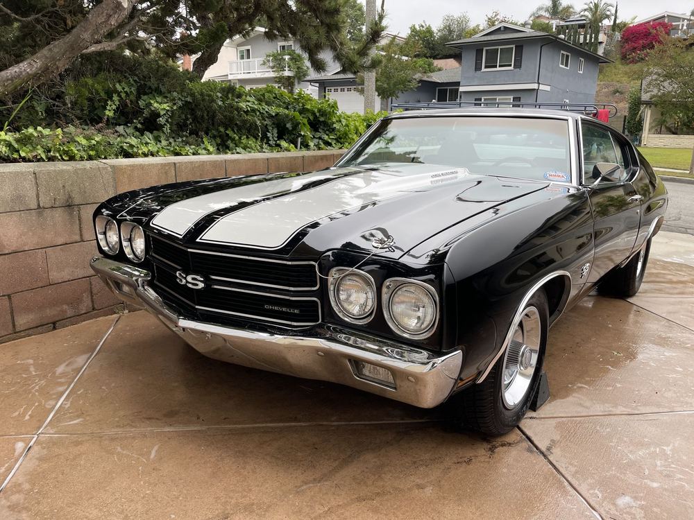 Classic black Chevrolet Chevelle