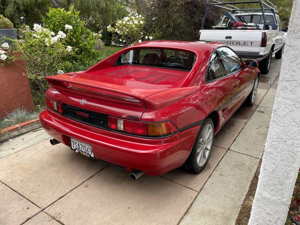 Classic red Toyota MR2