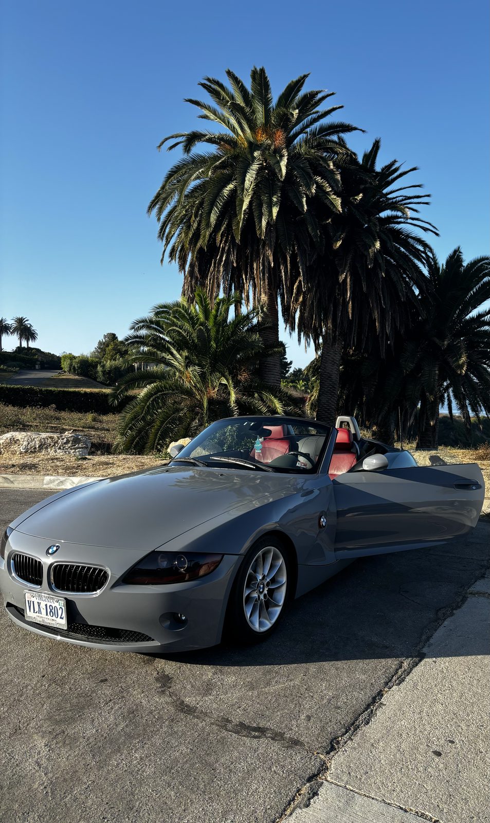 BMW Z4 convertible on the Palos Verdes coast